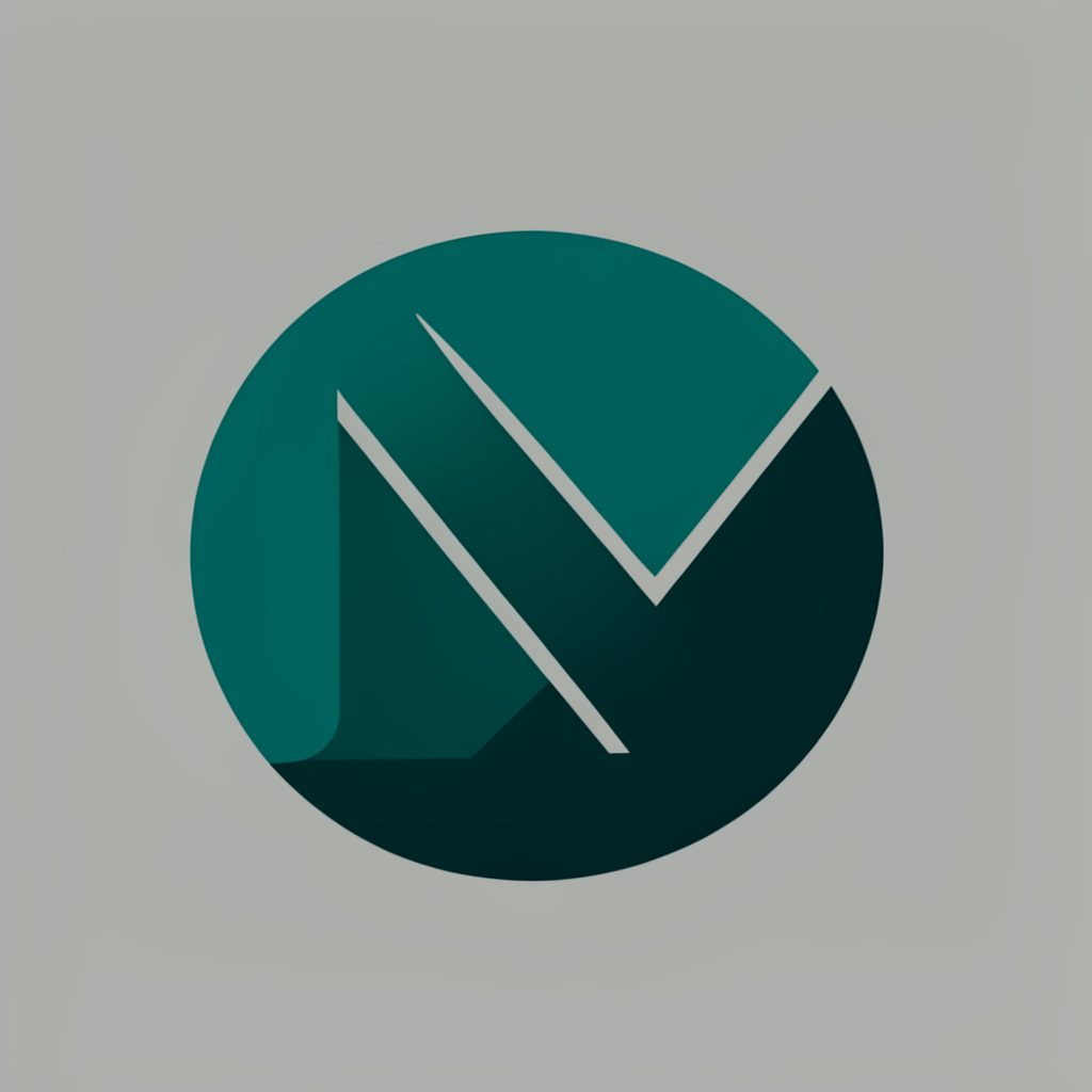 Revenue Cycle News logo mark, teal and navy abstract icon